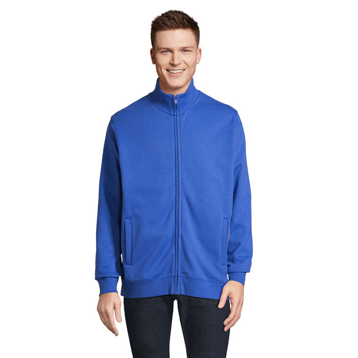 Branded full-zip sweatshirt, front view