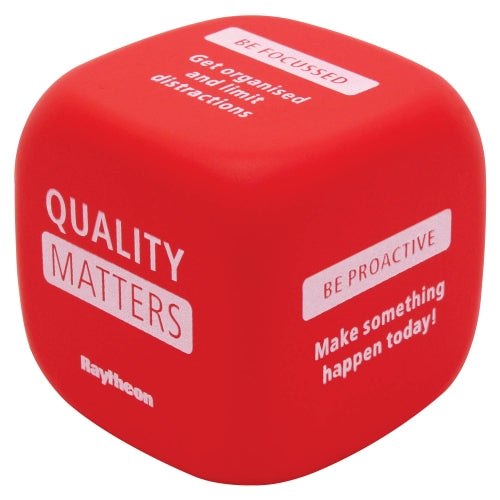 Branded Decision Dice (No Dots) Stress Toy