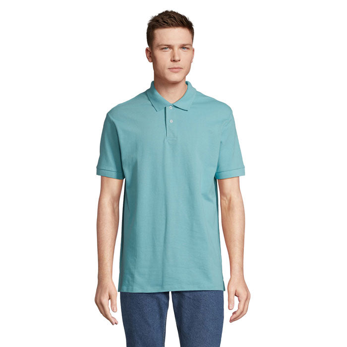 Branded Stretch Fit Men's Polo Shirt colour option BP