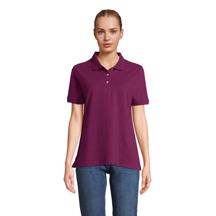 Branded Stretch Fit Women's Polo Shirt colour option PA
