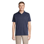 Branded Recycled Sports Polo Shirt in Blue