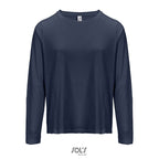 Branded Long Sleeve Women's T-Shirt in Blue