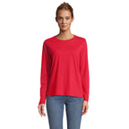 Branded Long Sleeve Women's T-Shirt in Red