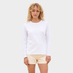 Branded Long Sleeve Women's T-Shirt in use