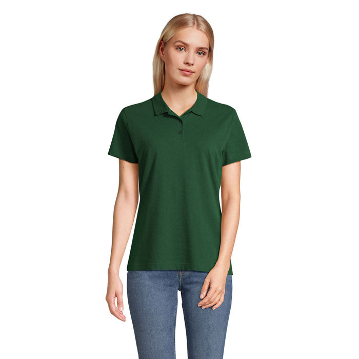 Branded Women's Polo Shirt in Green