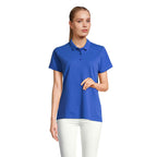 Branded Women's Polo Shirt in Blue