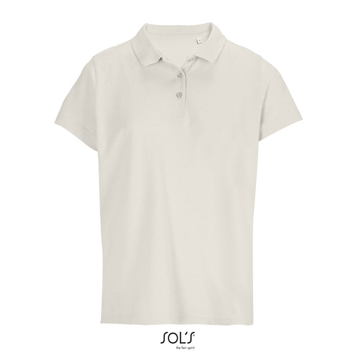 Branded Women's Polo Shirt in White