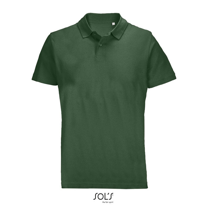 Branded Unisex Polo Shirt in Green