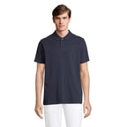 Branded Unisex Polo Shirt in Blue