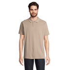 Branded Unisex Polo Shirt in Brown