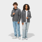 Custom Branded Microfleece Jacket in use