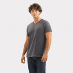 Branded V-Neck T-Shirt in use
