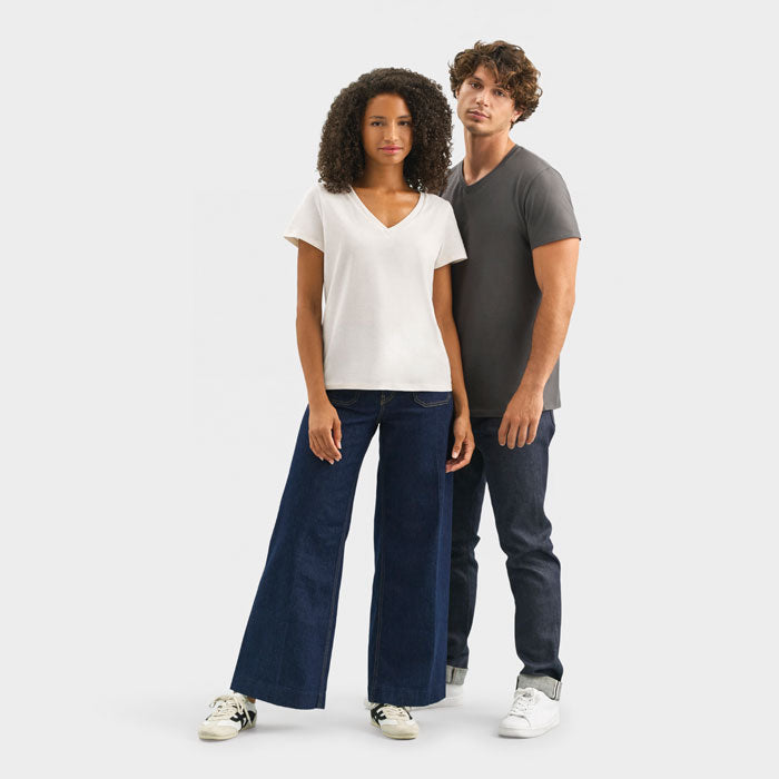 Branded V-Neck T-Shirt in use