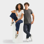 Branded V-Neck T-Shirt in use