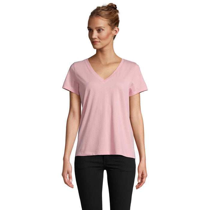 Branded V-Neck Women's T-Shirt colour option AX