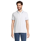 Branded Contrast Stripe Polo Shirt colour option FV