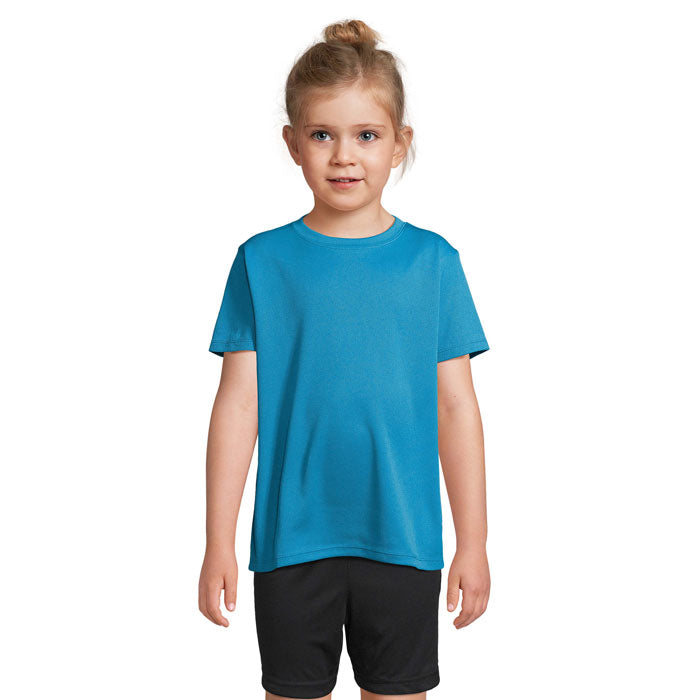 Branded Kids Sports T-Shirt in Blue