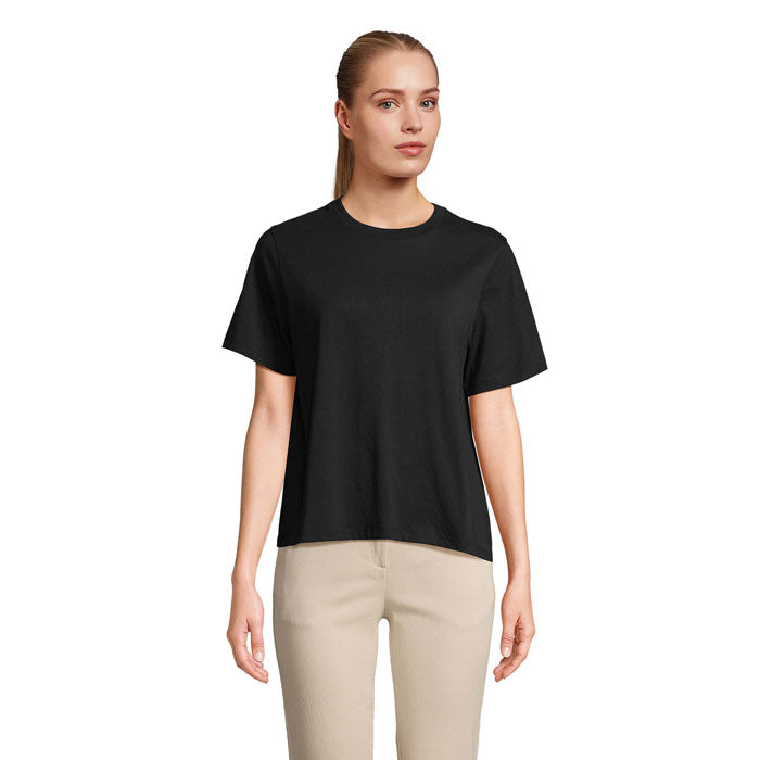 Branded Organic Women's T-Shirt in Black