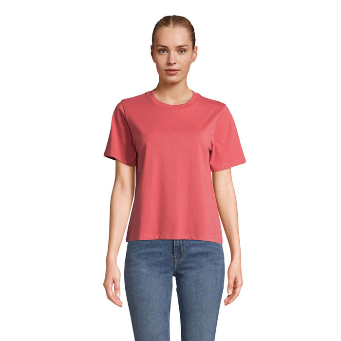 Branded Organic Women's T-Shirt in Pink