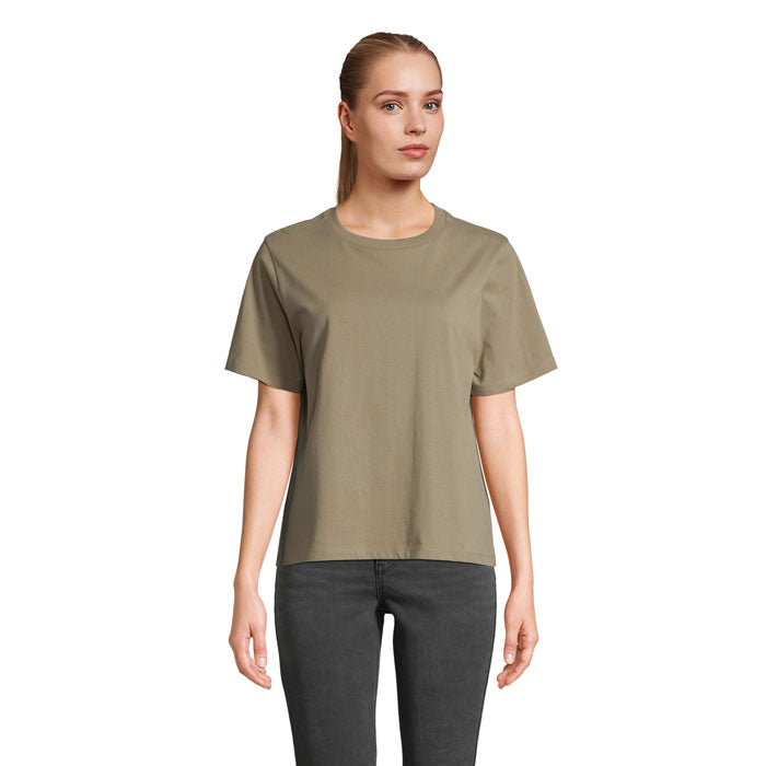 Branded Organic Women's T-Shirt in Green