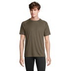 Branded Recycled Raglan T-Shirt in Green