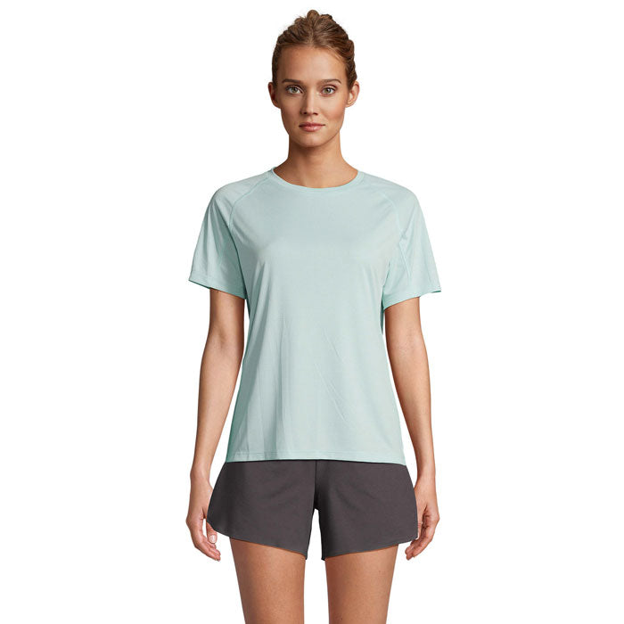 Branded Recycled Raglan Women's T-Shirt colour option AA