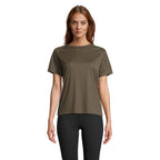 Branded Recycled Raglan Women's T-Shirt in Green
