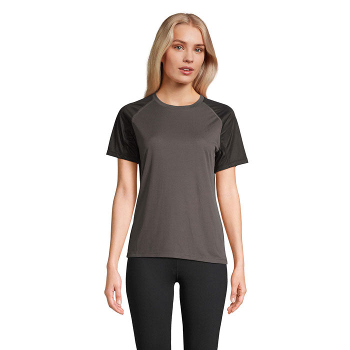 Branded Recycled Raglan Women's T-Shirt colour option BI