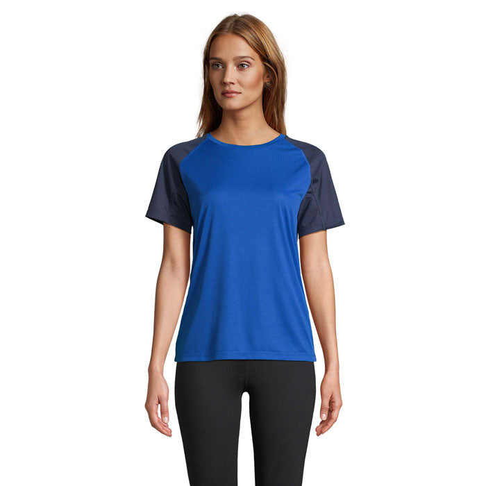 Branded Recycled Raglan Women's T-Shirt colour option ET