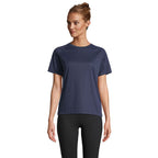 Branded Recycled Raglan Women's T-Shirt in Blue