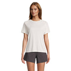 Branded Recycled Raglan Women's T-Shirt in White