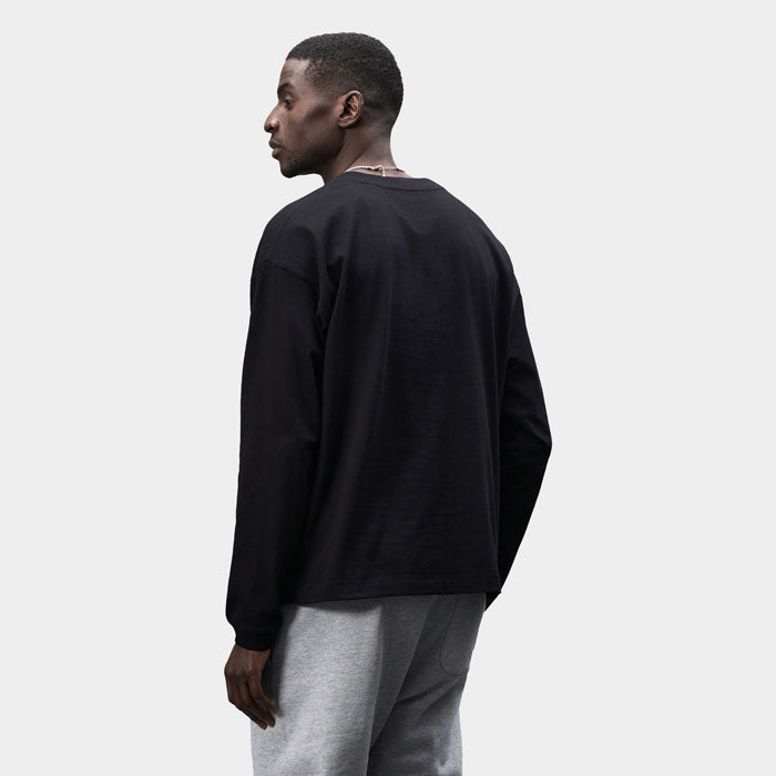 Branded Recycled Oversized Long Sleeve T-Shirt in use
