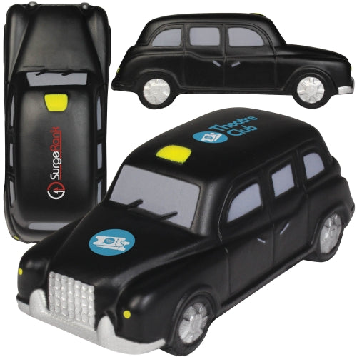 Branded Black Taxi Cab Stress Toy