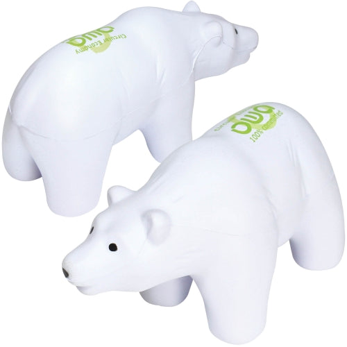 Branded Polar Bear Stress Toy