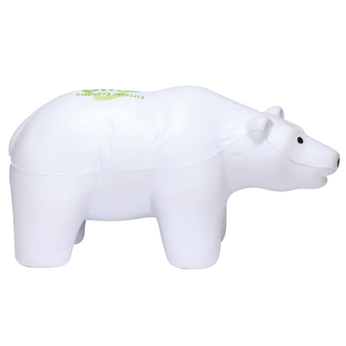 Branded Polar Bear Stress Toy