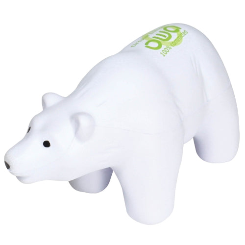 Branded Polar Bear Stress Toy