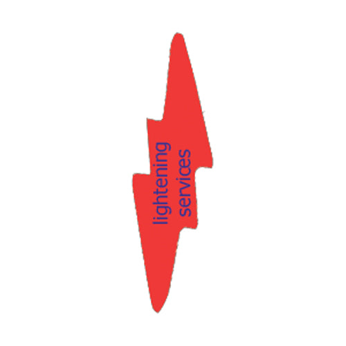 Branded Lighting Bolt Stress Toy