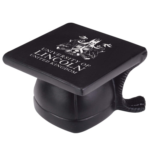 Branded Graduation Mortar Board Stress Toy