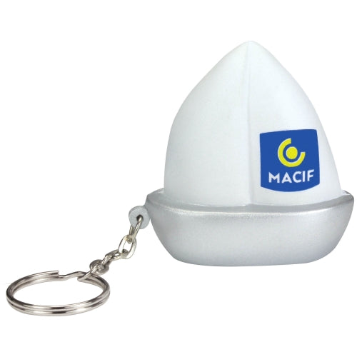 Branded Sailing Boat Stress Toy Keyring