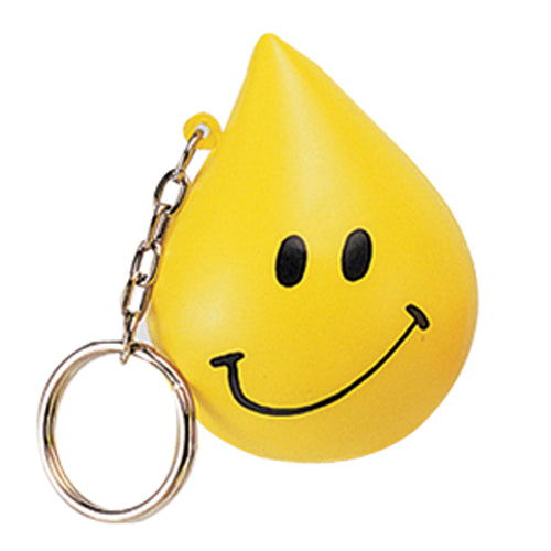 Branded Drop Stress Toy Keyring