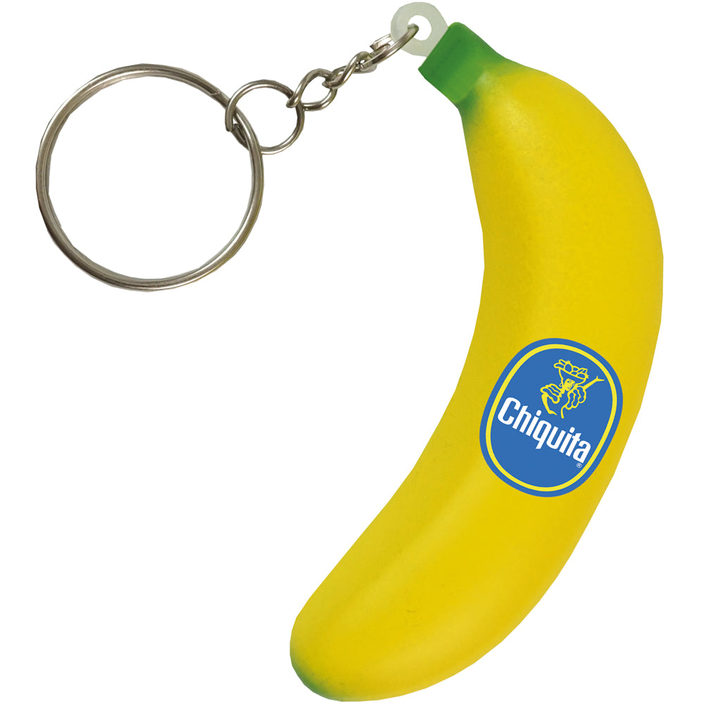 Branded Banana Stress Toy Keyring
