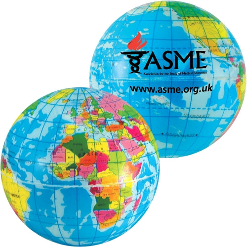 Branded Globe Stress Toy
