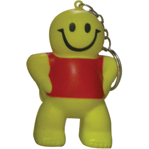 Branded Smiley Man Stress Toy Keyring