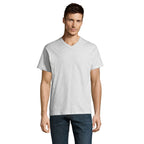 Branded Value V-Neck T-Shirt in Grey