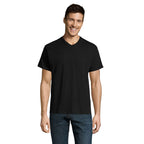 Branded Value V-Neck T-Shirt in Black