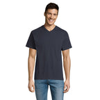 Branded Value V-Neck T-Shirt in Blue