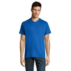 Branded Value V-Neck T-Shirt in Blue