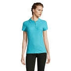Branded Heavyweight Women's Polo Shirt colour option AL