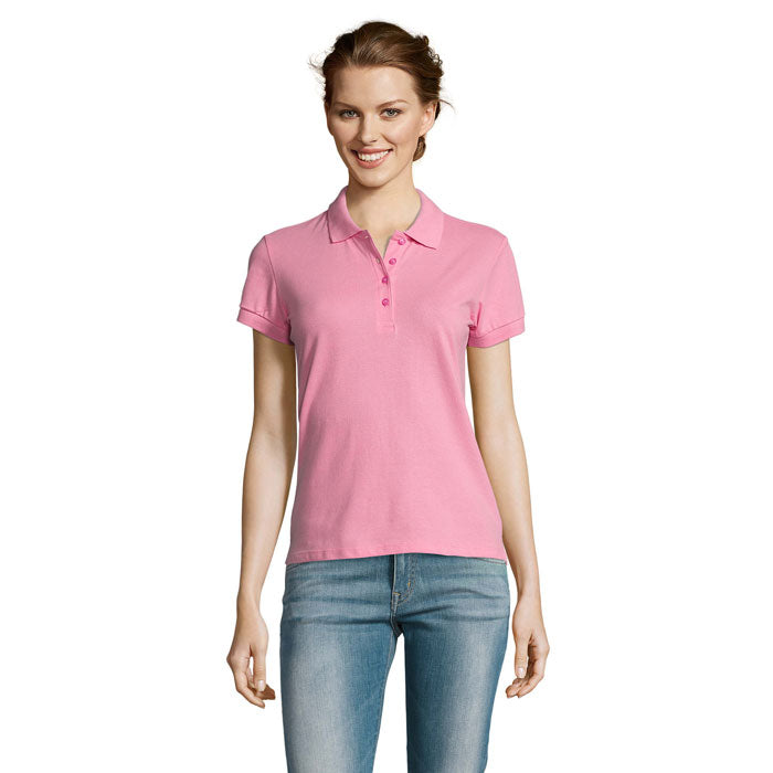 Branded Heavyweight Women's Polo Shirt colour option OP