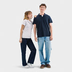 Branded Heavyweight Women's Polo Shirt in use